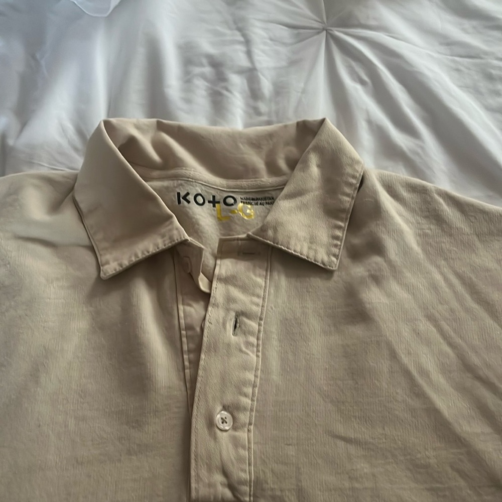 KO+O polo, longsleeve shirt size large